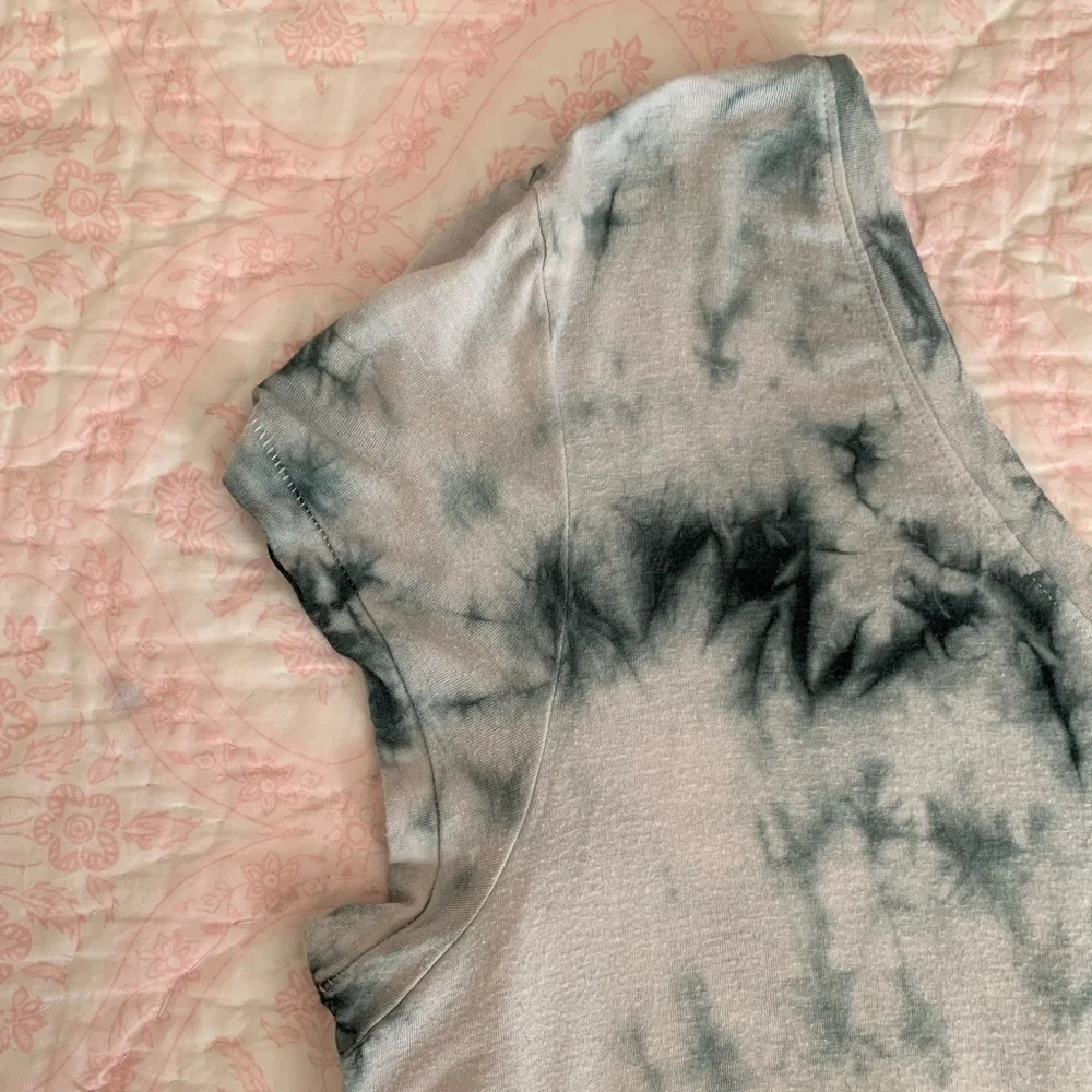 American Eagle AEO Soft & Sexy T-Shirt Short Sleeve Tie Dye Blue White Women’s L - Picture 6 of 12